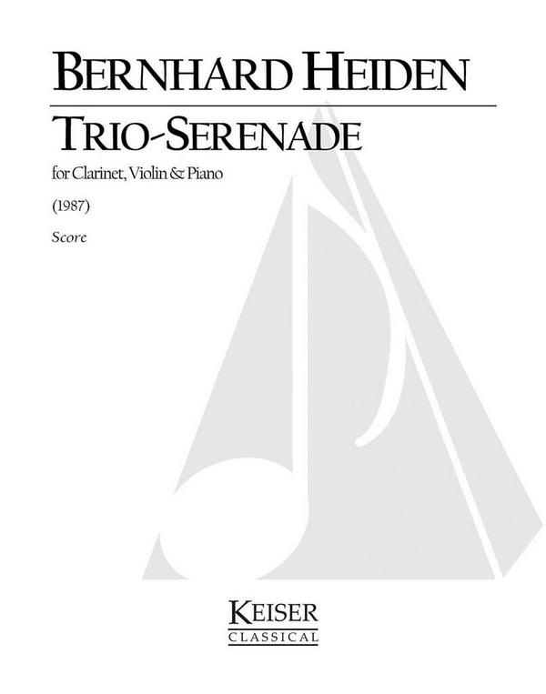 Bernhard Heiden, Trio-Serenade&nbsp;&nbsp;Clarinet, Violin and Piano&nbsp;&nbsp;Partitur