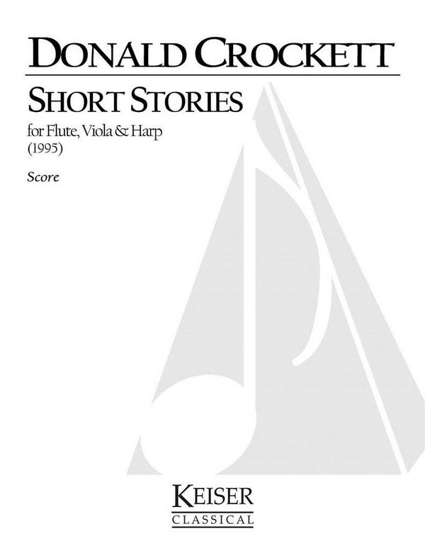 Donald Crockett, Short Stories&nbsp;&nbsp;Flute, Viola and Harp&nbsp;&nbsp;Partitur