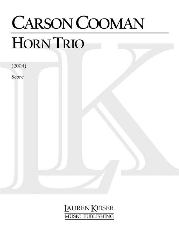 Carson Cooman, Horn Trio&nbsp;&nbsp;Horn Trio&nbsp;&nbsp;Partitur