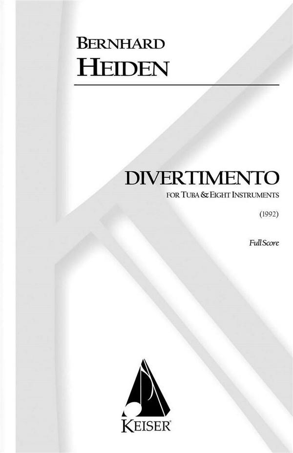 Bernhard Heiden, Divertimento for Tuba and Eight Instruments&nbsp;&nbsp;Tuba and Ensemble&nbsp;&nbsp;Partitur
