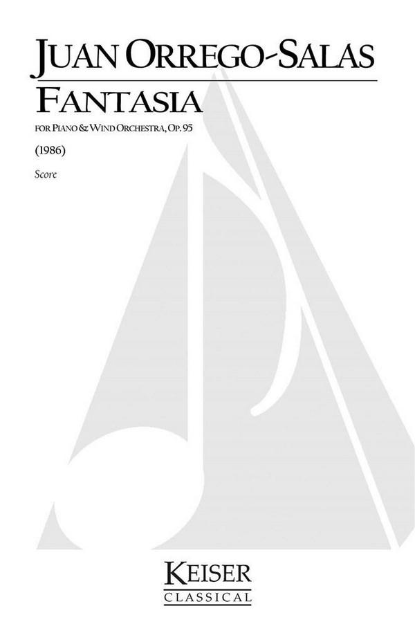 Juan Orrego-Salas, Fantasia for Piano and Wind Orchestra, Op. 95&nbsp;&nbsp;Piano and Wind Orchestra&nbsp;&nbsp;Partitur