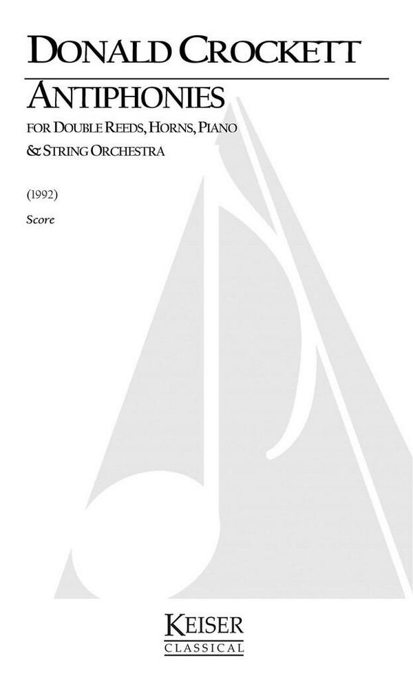 Donald Crockett, Antiphonies&nbsp;&nbsp;Chamber Orchestra&nbsp;&nbsp;Partitur
