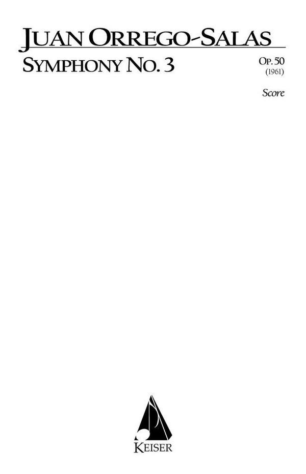 Juan Orrego-Salas, Symphony No. 3, Op. 5&nbsp;&nbsp;Orchestra&nbsp;&nbsp;Partitur