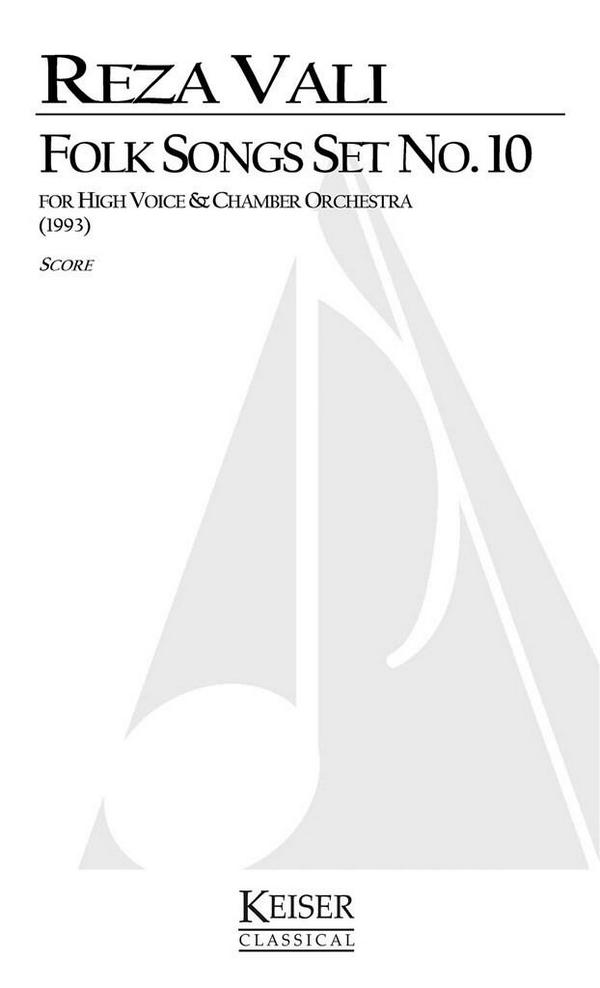 Reza Vali, Folk Songs: Set No. 1&nbsp;&nbsp;Vocal&nbsp;&nbsp;Partitur