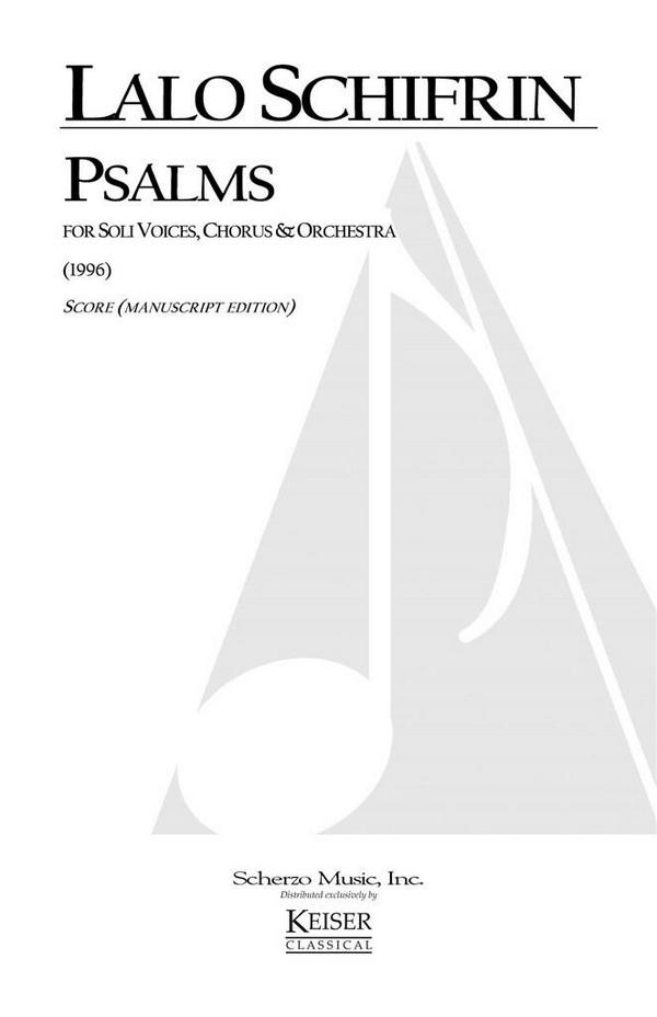 Lalo Schifrin, Psalms&nbsp;&nbsp;Mixed Choir and Orchestra&nbsp;&nbsp;Partitur