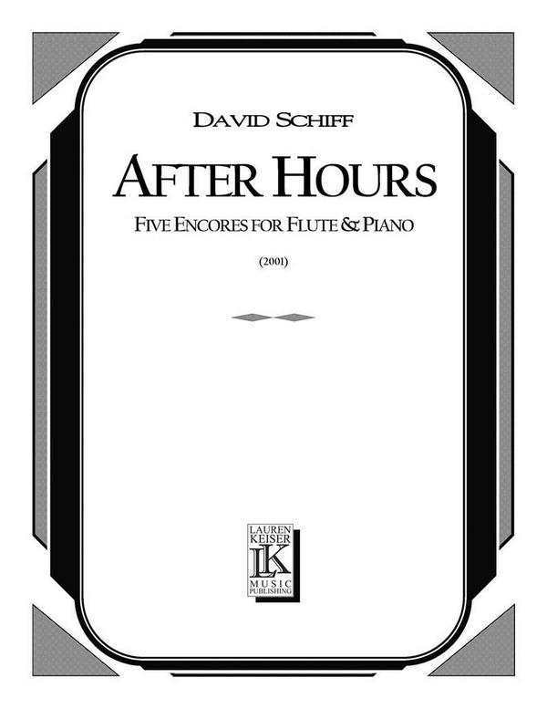 David Schiff, After Hours&nbsp;&nbsp;Flute&nbsp;&nbsp;Partitur + Stimmen