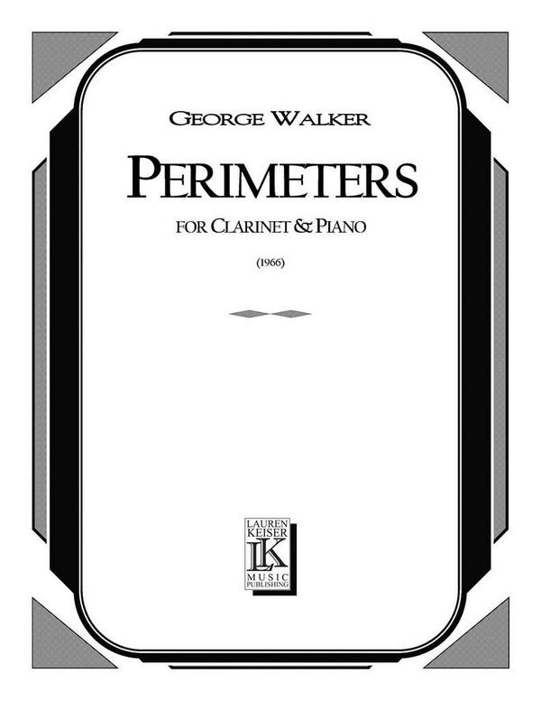 George Walker, Perimeters&nbsp;&nbsp;Klarinette und Klavier&nbsp;&nbsp;Buch