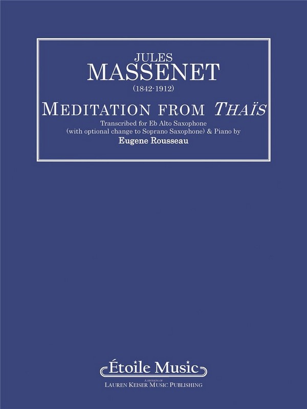 Jules Massenet, Meditation from Thaïs&nbsp;&nbsp;Alto Saxophone and Keyboard&nbsp;&nbsp;Buch