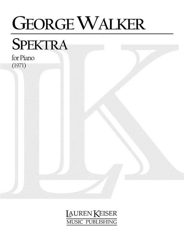 George Walker, Spektra&nbsp;&nbsp;Klavier&nbsp;&nbsp;Buch