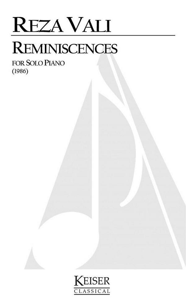 Reza Vali, Reminiscences&nbsp;&nbsp;Klavier&nbsp;&nbsp;Buch