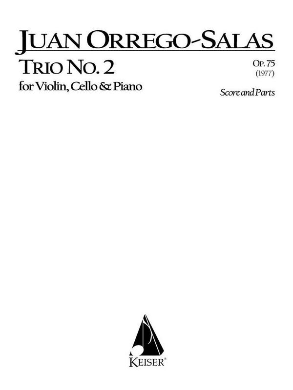 Juan Orrego-Salas, Trio No. 2, Op. 75&nbsp;&nbsp;Violine, Cello und Klavier&nbsp;&nbsp;Buch