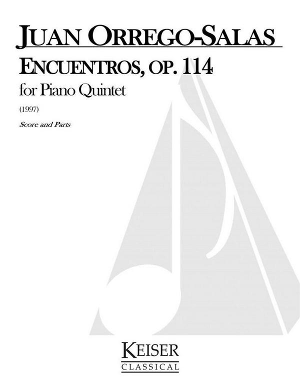 Juan Orrego-Salas, Encuentros&nbsp;&nbsp;Streichquartett&nbsp;&nbsp;Partitur + Stimmen