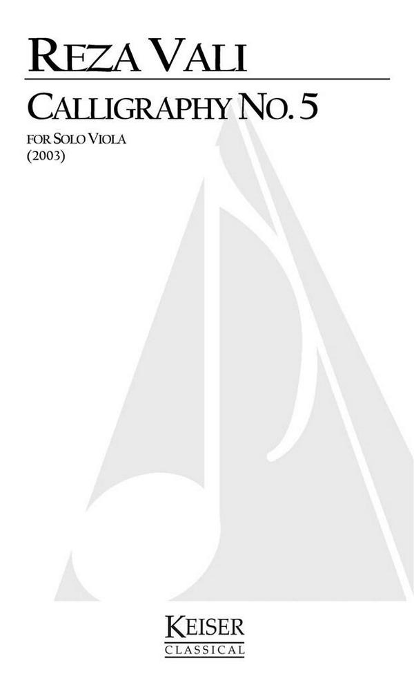 Reza Vali, Calligraphy No. 5&nbsp;&nbsp;Viola&nbsp;&nbsp;Buch