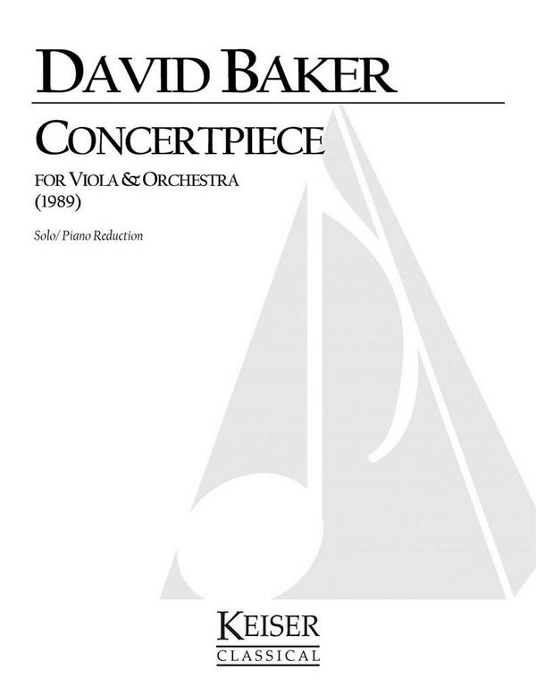 David Baker, Concertpiece&nbsp;&nbsp;Viola und Klavier&nbsp;&nbsp;Buch