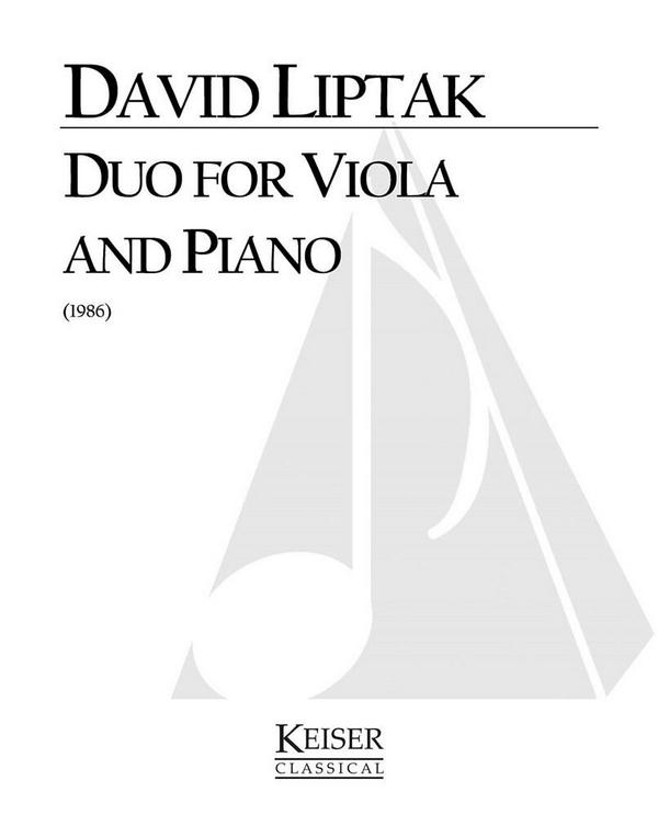 David Liptak, Duo&nbsp;&nbsp;Viola und Klavier&nbsp;&nbsp;Buch
