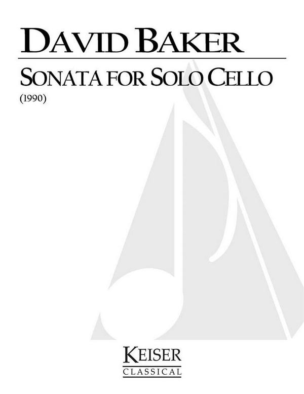 David Baker, Sonata for Solo Cello&nbsp;&nbsp;Cello&nbsp;&nbsp;Buch