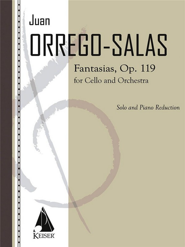 Juan Orrego-Salas, Fantasias, Op. 119&nbsp;&nbsp;Cello und Klavier&nbsp;&nbsp;Buch