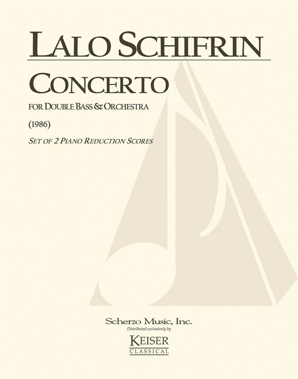 Lalo Schifrin, Concerto for Double Bass and Orchestra&nbsp;&nbsp;Double Bass and Piano&nbsp;&nbsp;Buch