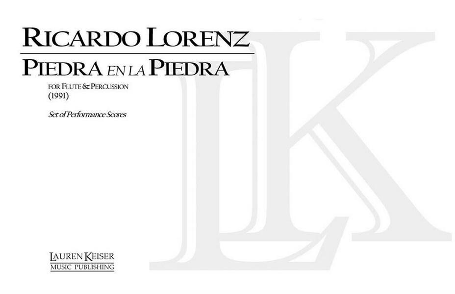 Ricardo Lorenz, Piedra en la Piedra&nbsp;&nbsp;Flute and Percussion&nbsp;&nbsp;Buch