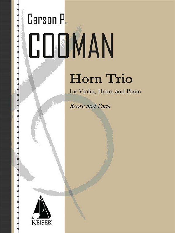 Carson Cooman, Horn Trio&nbsp;&nbsp;Horn, Violin and Piano&nbsp;&nbsp;Partitur + Stimmen