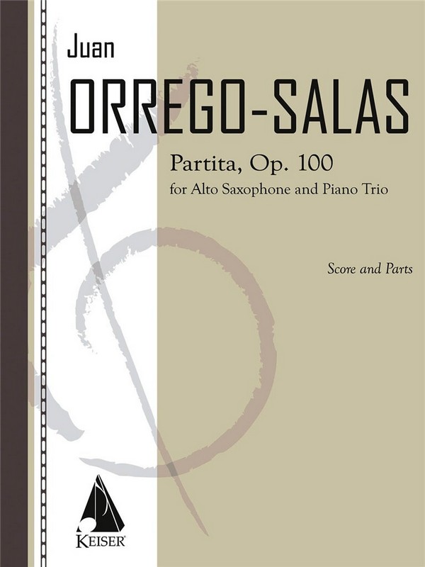 Juan Orrego-Salas, Partita, Op. 1&nbsp;&nbsp;Alto Saxophone and Piano Trio&nbsp;&nbsp;Buch