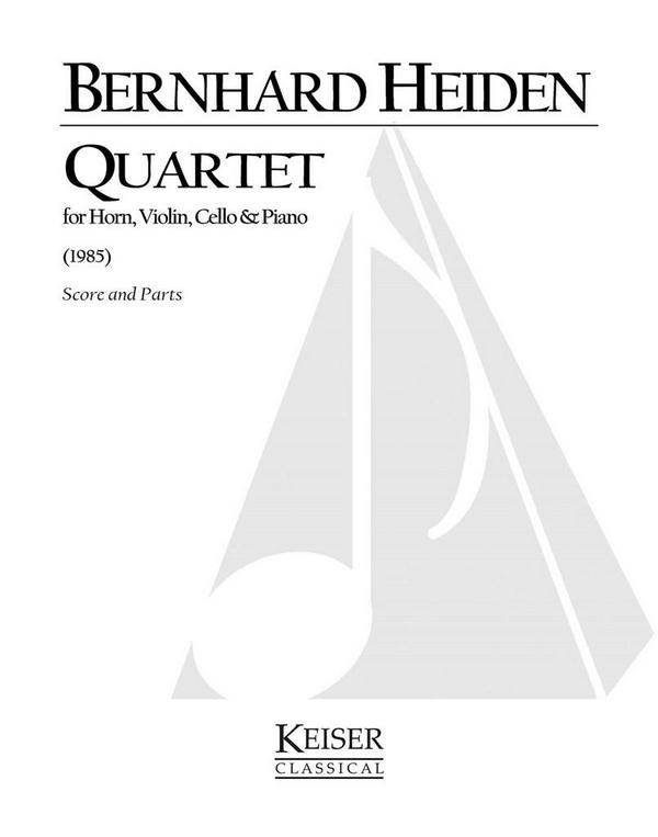 Bernhard Heiden, Quartet for Horn and Piano Trio&nbsp;&nbsp;Horn and Piano Trio&nbsp;&nbsp;Buch