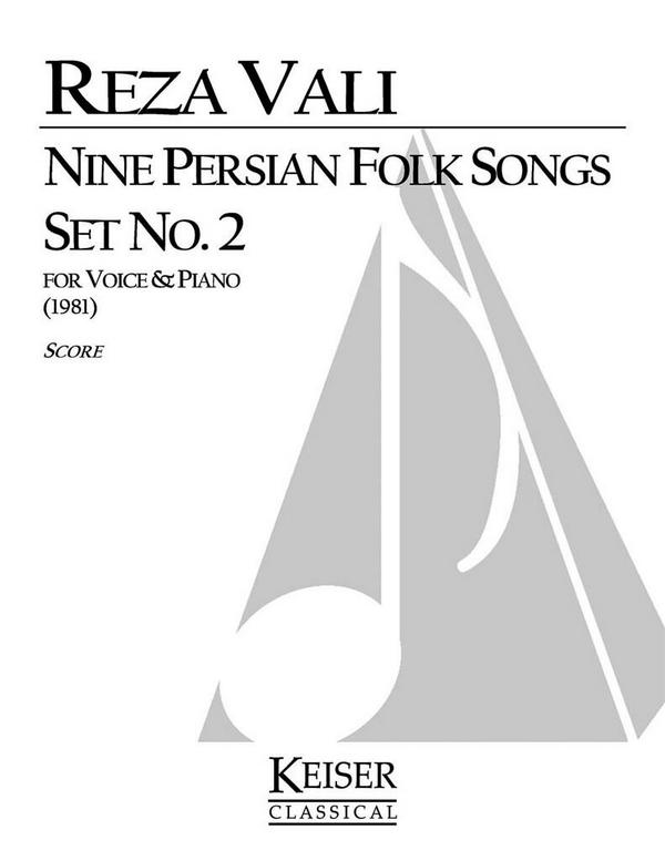 Reza Vali, Nine Persian Folk Songs: Set No. 2&nbsp;&nbsp;Soprano Voice&nbsp;&nbsp;Buch