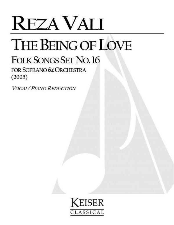 Reza Vali, The Being of Love: Folk Songs, Set No. 16&nbsp;&nbsp;Soprano Voice&nbsp;&nbsp;Buch