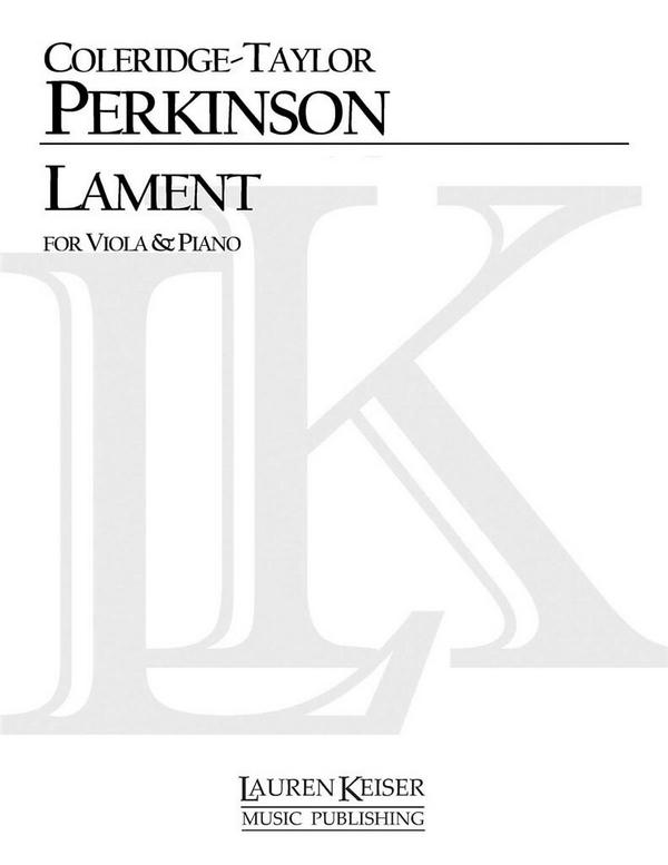 Coleridge-Taylor Perkinson, Lament&nbsp;&nbsp;Viola und Klavier&nbsp;&nbsp;Buch