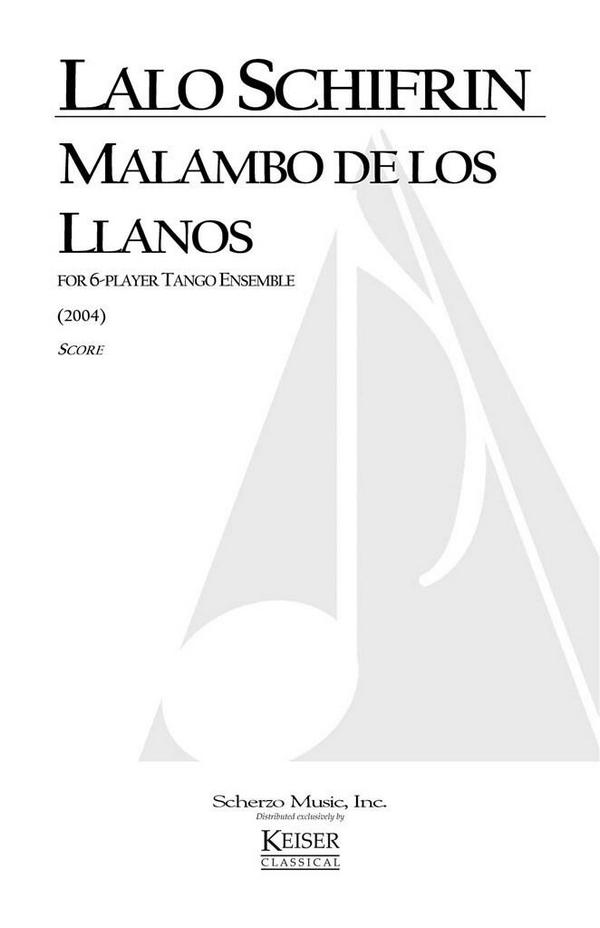 Lalo Schifrin, Malambo de los Llanos&nbsp;&nbsp;Mixed Ensemble&nbsp;&nbsp;Buch