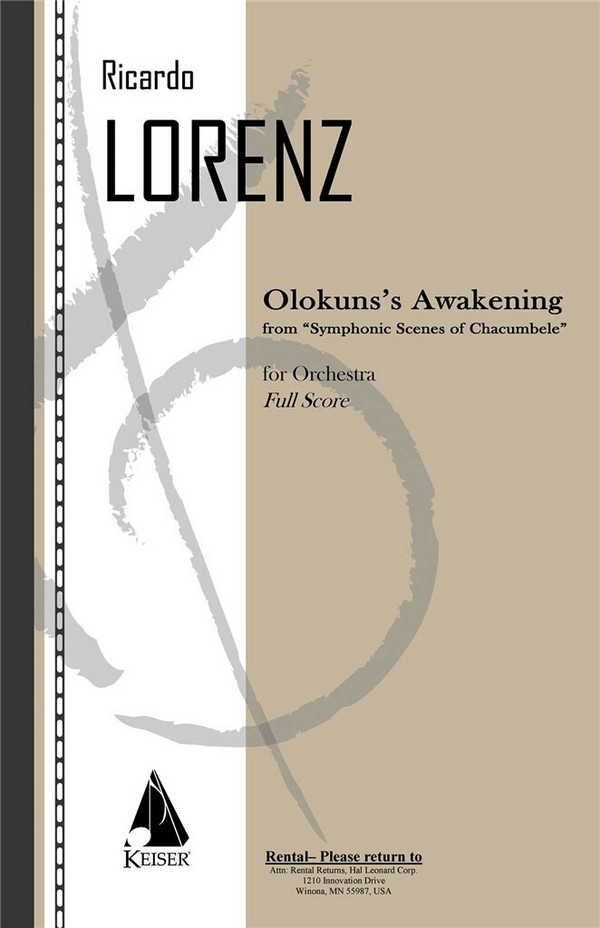 Ricardo Lorenz, Olokun's Awakening&nbsp;&nbsp;Orchestra&nbsp;&nbsp;Partitur