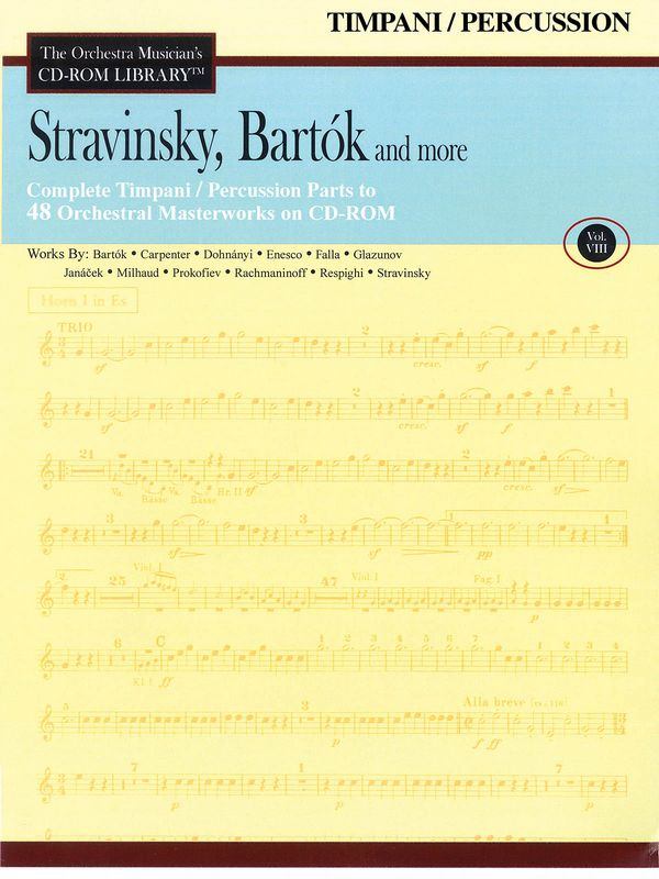 Béla Bartók_Igor Stravinsky, Stravinsky, Bartók and More - Volume 8  Timpani  CD-ROM