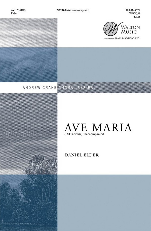 Ave Maria&nbsp;&nbsp;for mixed chorus (SATB divisi) a cappella (piano for rehearsal only)&nbsp;&nbsp;chorus score