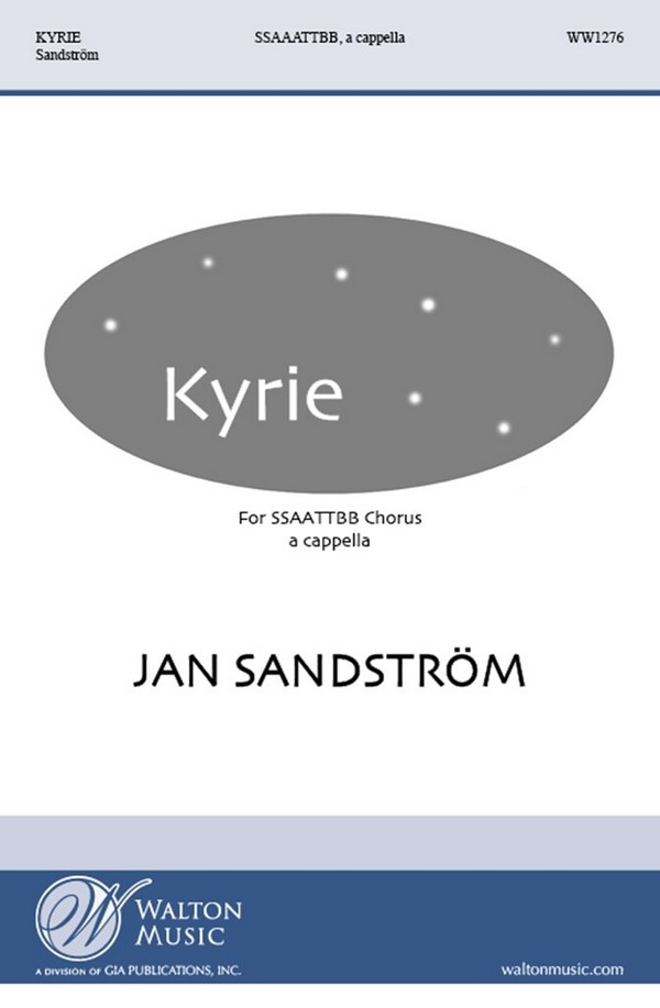 Kyrie  for mixed chorus (SSAATTBB) a cappella  chorus score