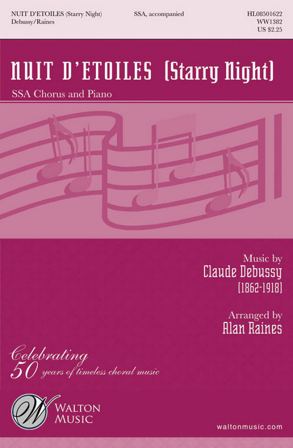 Nuit d'Etoiles (Starry Night)  for female choir (SSA) and piano  choral score