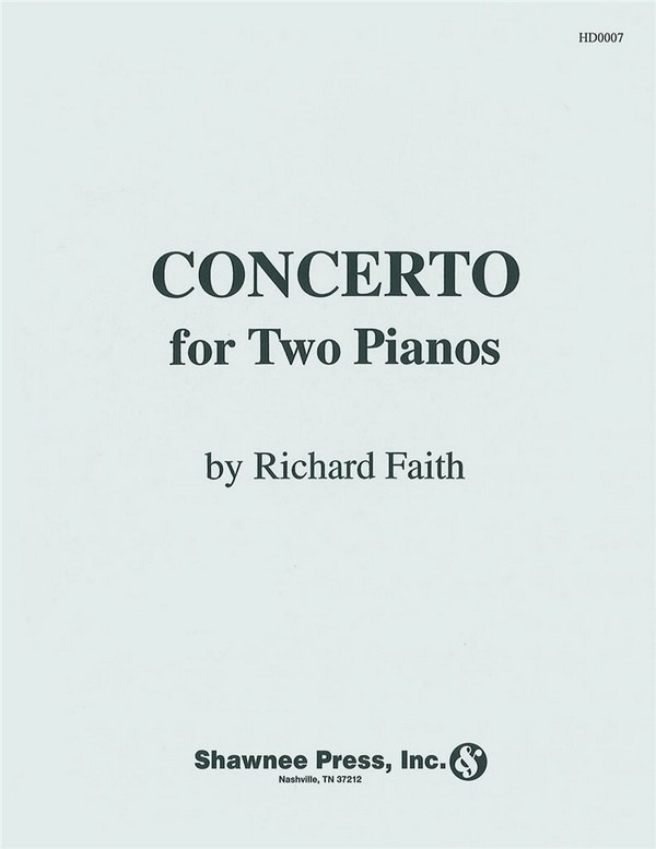 Concerto for Two Pianos Piano Duet&nbsp;&nbsp;Klavier&nbsp;&nbsp;Buch