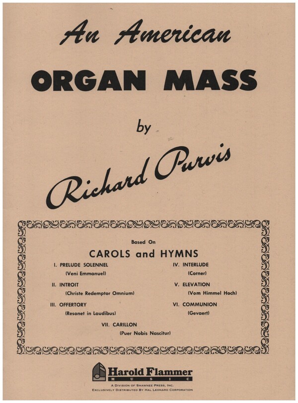 An American Organ Mass&nbsp;&nbsp;for organ&nbsp;&nbsp;