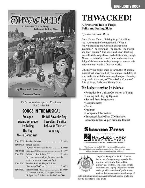 Dave Perry_Jean Perry, Thwacked!&nbsp;&nbsp;School Musical&nbsp;&nbsp;Buch + CD