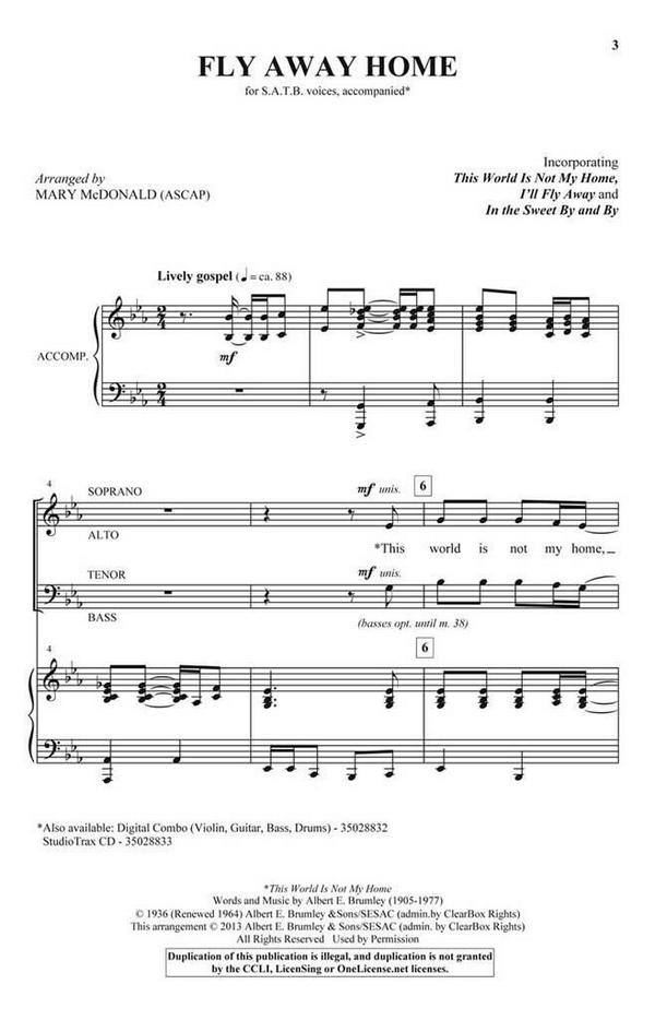 Albert E. Brumley, Fly Away Home&nbsp;&nbsp;&nbsp;&nbsp;CD