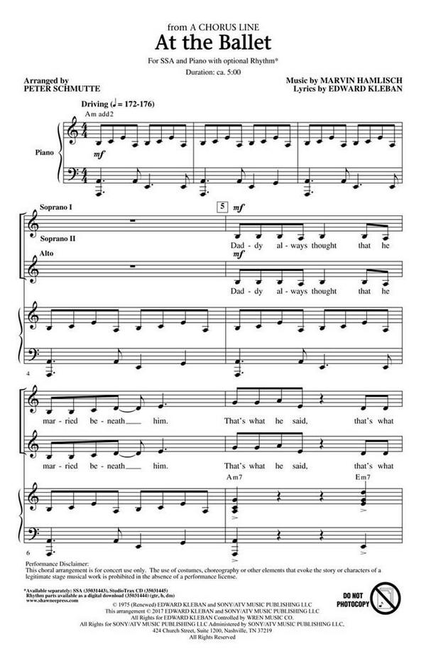 At the Ballet&nbsp;&nbsp;Chor&nbsp;&nbsp;CD