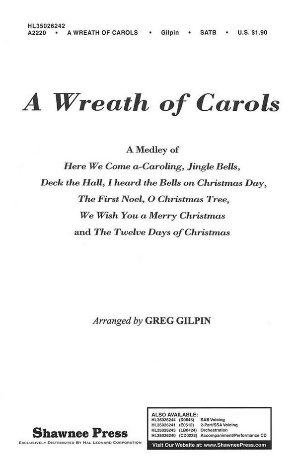 A Wreath of Carols&nbsp;&nbsp;SATB&nbsp;&nbsp;Chorpartitur