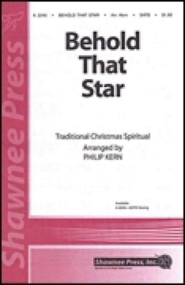 Behold That Star&nbsp;&nbsp;SATB&nbsp;&nbsp;Chorpartitur