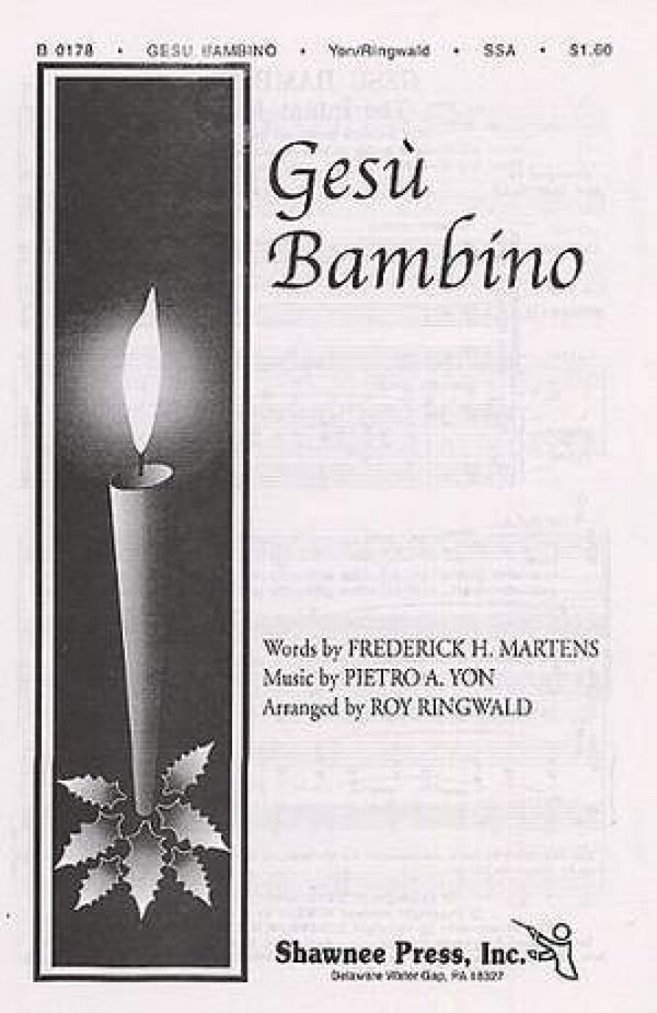 Pietro Yon, Gesu Bambino&nbsp;&nbsp;SSA&nbsp;&nbsp;Chorpartitur