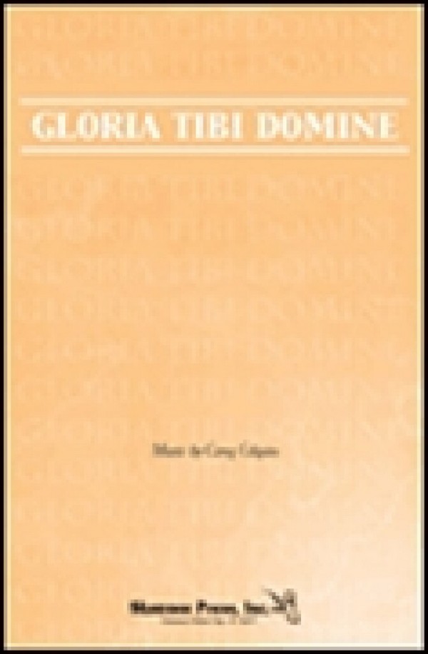 Gloria Tibi Domine  for 2-part voices, accompanied  score