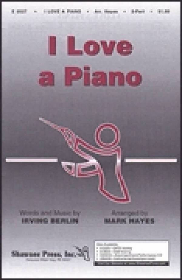 Irving Berlin, I Love a Piano&nbsp;&nbsp;2 Part SSA&nbsp;&nbsp;Chorpartitur