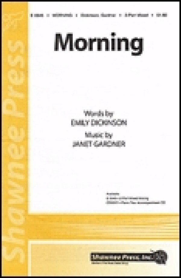 Janet Gardner, Morning&nbsp;&nbsp;2-Part Choir&nbsp;&nbsp;Chorpartitur