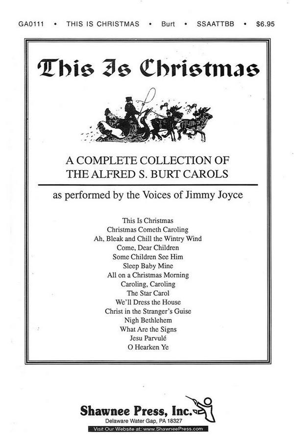 Alfred Burt, This Is Christmas&nbsp;&nbsp;SSAATTBB&nbsp;&nbsp;Chorpartitur