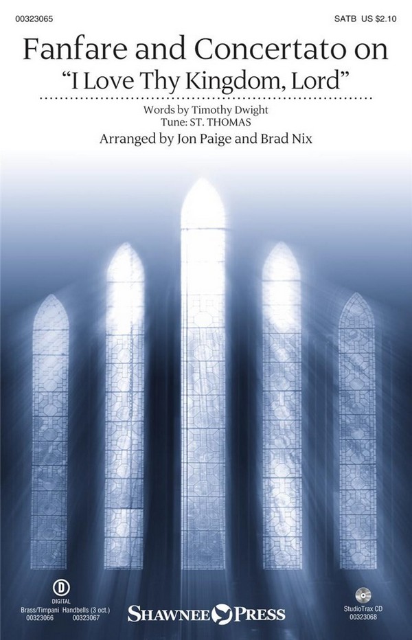 Fanfare and Concertato on I Love Thy Kingdom, Lord&nbsp;&nbsp;SATB&nbsp;&nbsp;Chorpartitur