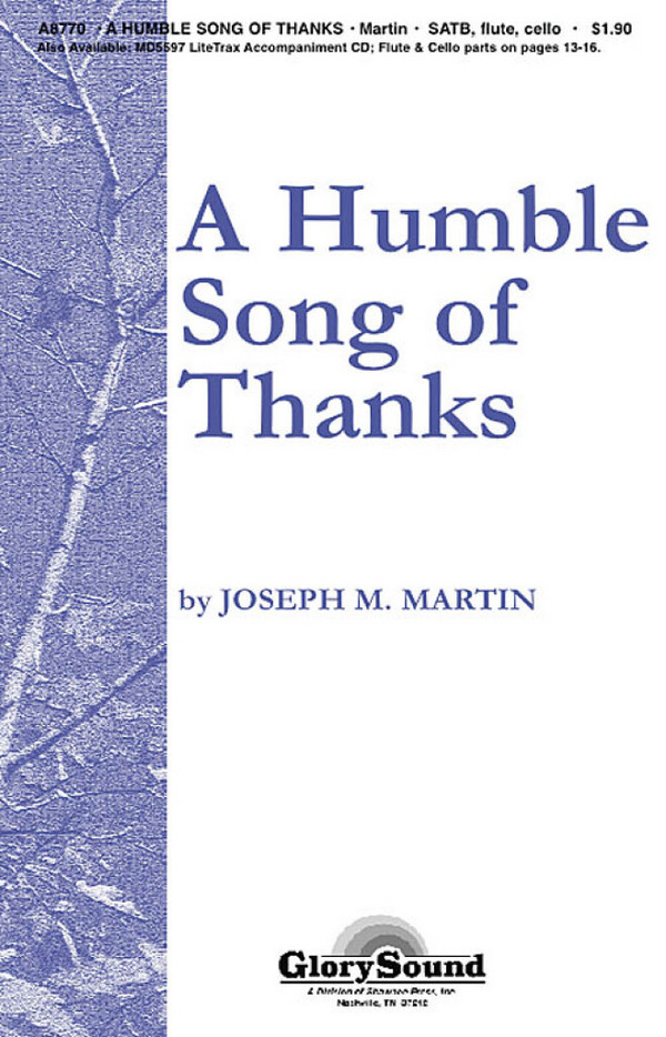 A Humble Song of Thanks  SATB  Chorpartitur