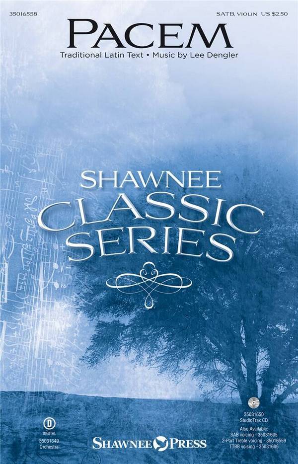 Pacem&nbsp;&nbsp;for mixed choir and violin&nbsp;&nbsp;choral score